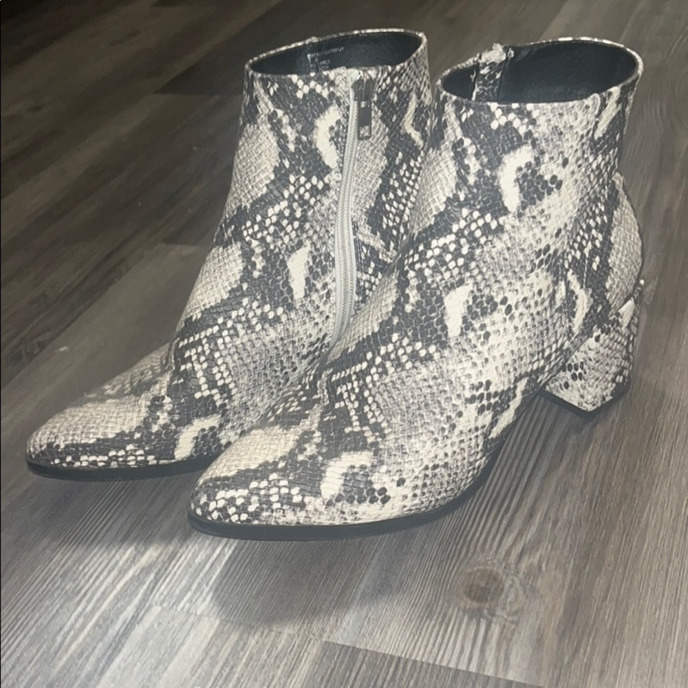 Madden Girl Snake Print Booties